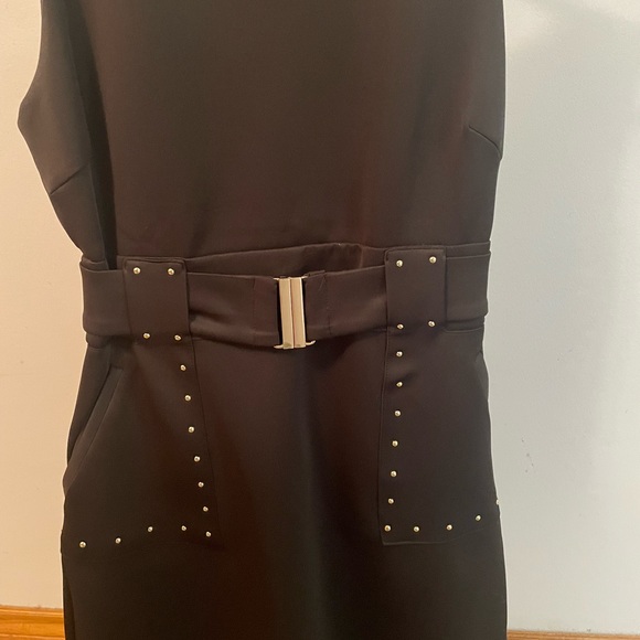 Marciano black dress with belt. Size small. - Picture 3 of 8